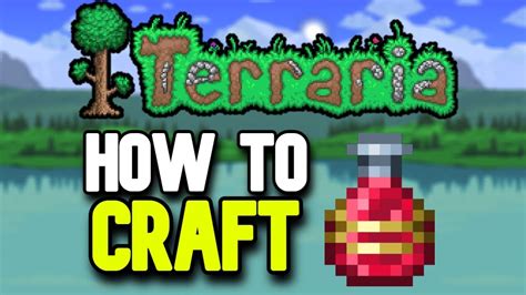 How to Make Greater Healing Potions in Terraria - YouTube