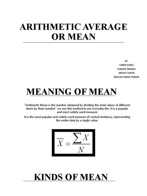 Image result for Arithmetic Average