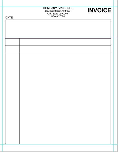 Word document blank invoice template - sociallio