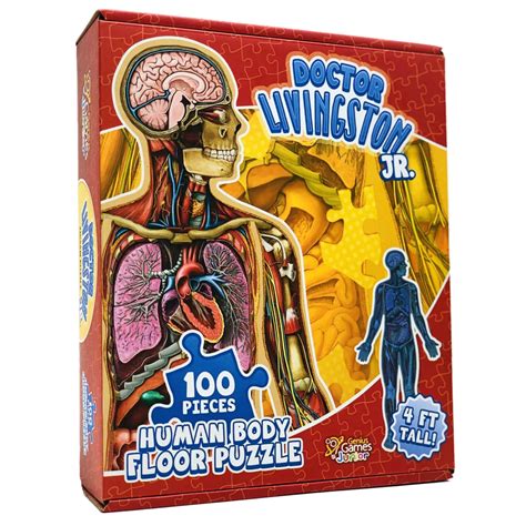 Full Body Human Anatomy Floor Puzzle, Kids 100-Piece Jigsaw Puzzle ...