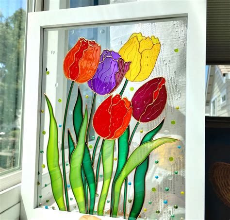 Easy Glass Paintings Of Flowers