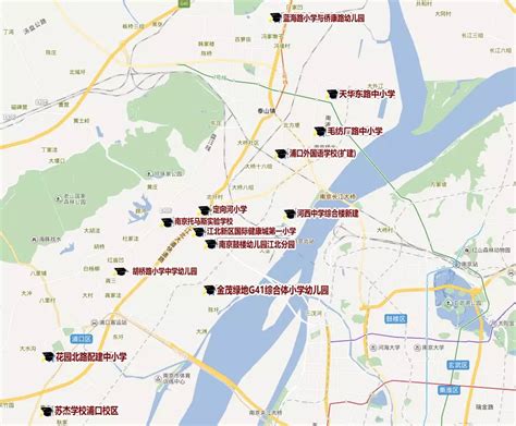 2018南京各大板块最新学校地图出炉