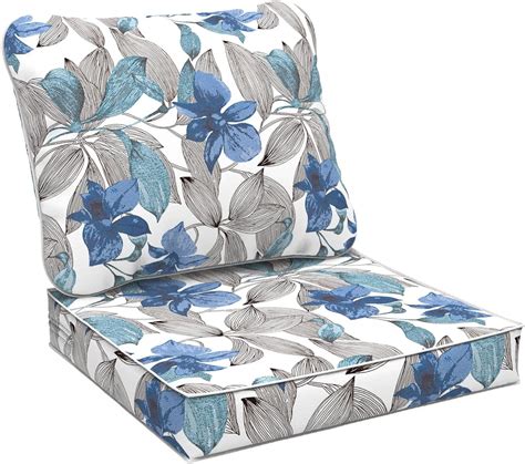 Amazon.com : DYTXIII Outdoor Deep Seat Cushions Set 24 x 24 Inch for ...