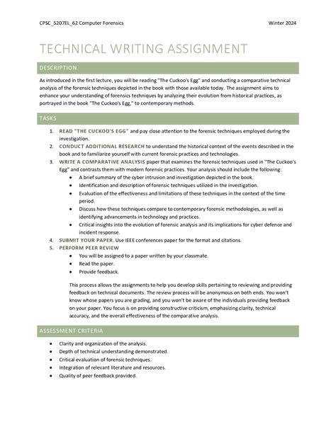 Image result for Technical-Writing Assignment