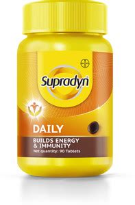 Supradyn Daily Multivitamin with 12 Vitamins, Zinc | For Immunity ...