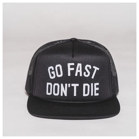 Go Fast Don't Die Blockhead Foamie Mother Trucker Hat | JPCycles.com