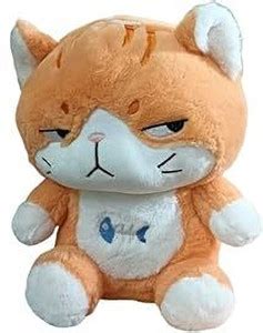 tinytotem Angry Fish Cat Huggable Soft Toy Teddy Bear Adorable Plush ...