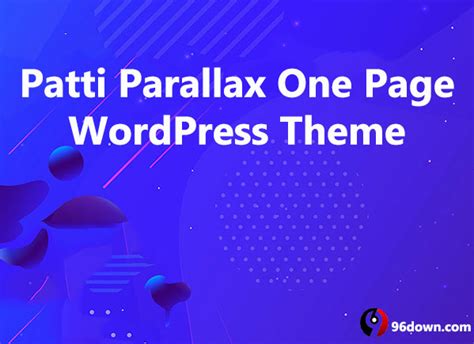 patti v2 9 10 parallax one page wordpress theme