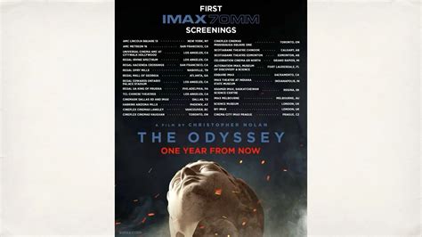 IMAX 70mm Tickets for Christopher Nolan’s The Odyssey Are Already ...