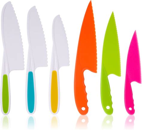 AKlamater 6 Pcs Kitchen Safety Knives for Kids, Children's Cooking ...