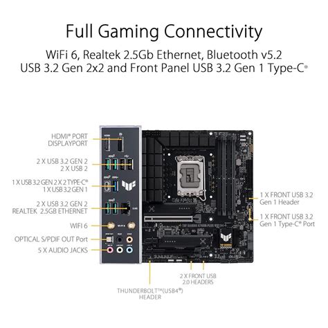Buy ASUS TUF Gaming B760M-E DDR4 Intel Motherboard | Elitehubs.com ...