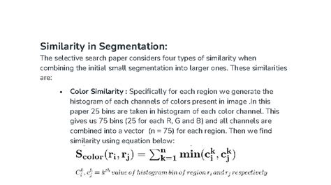 Similarity in Segmentation: Analyzing Color, Texture, and Size - Studocu