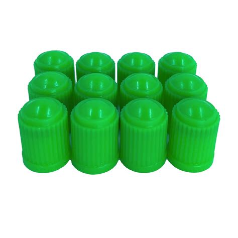 KEX Pack of 12 Green Valve Stem Caps with Inner Seals for Nitrogen ...