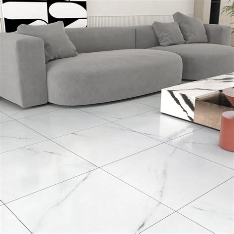 Buy WESTICK Peel and Stick Floor Tile 12 x 12 Inch 20 Pcs White Marble ...