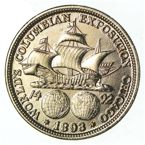 TOUGH - 1893 Silver Columbian Exposition U.S. Commemorative Half Dollar ...