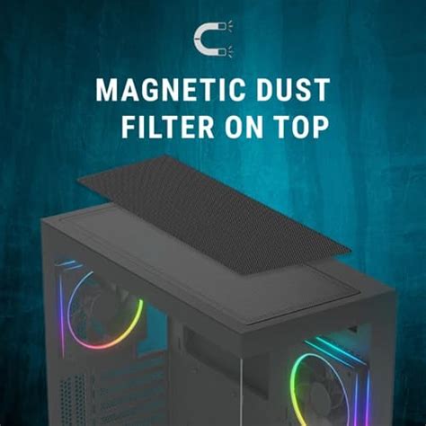 Buy Ant Esports PC Case Crystal X3 LCD Black, Best Price