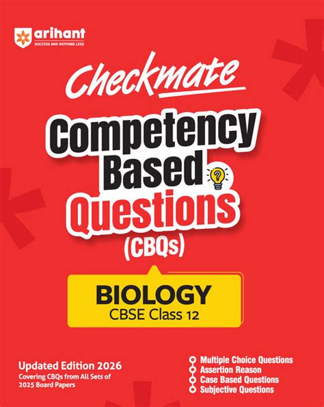 Buy Checkmate CBSE Class 12 Biology CBQs Book 2026 – arihantbooks