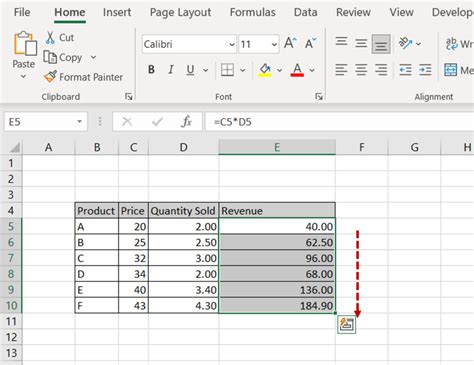 Image result for Multiply 2 Columns Excel