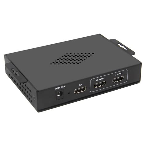 4K HDMI Screen Splitter 1 in 2 Out for Dual Monitors Duplicate/Left an ...