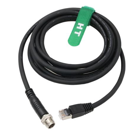 HTcable Industrial Machinery Camera M12 8 Pole X-Code RJ45 Cat6 ...