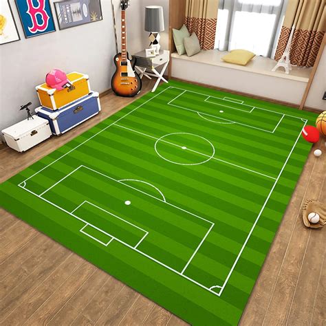 Football Football Rug Soccer Field Rug Football Field - Etsy