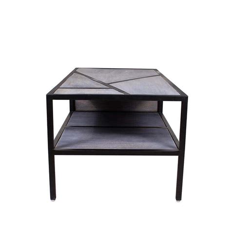 Vintage Metal and Wooden Center Table - Unique Design