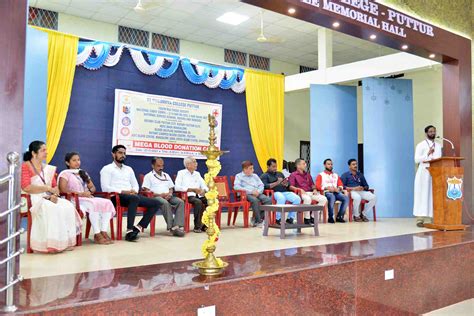 Mega Blood Donation Camp | St Philomena College (Autonomous), Puttur