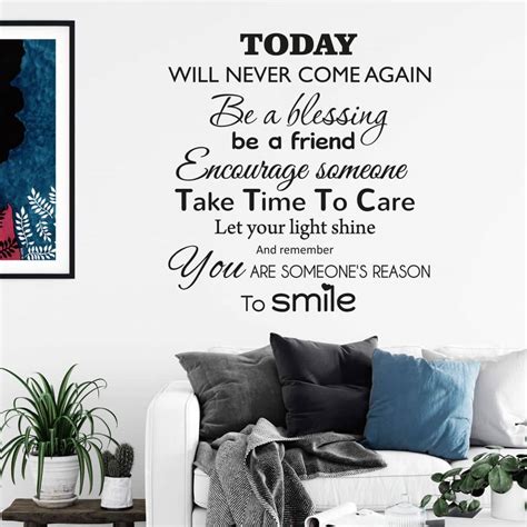 Today will never come again... Wall sticker | wall-art.com