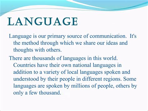 Importance of English Language | PPT