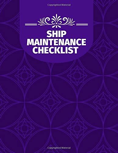 Ship Maintenance Checklist Marine Vessel Routine Inspection Checklist ...