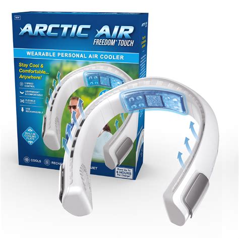 Arctic Air Freedom Touch Personal Neck Fan, 3-Speed Rechargeable ...
