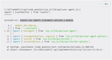 Jest Cannot Use Import Outside Module 的图像结果