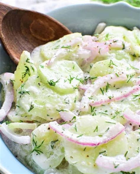 Cucumber Salad with Sour Cream & Dill (Family Recipe)