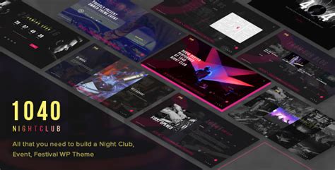 1040 night club dj party music club wordpress theme