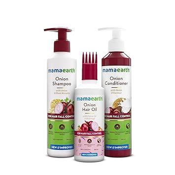 Mamaearth Anti-Hair Fall Spa Kit | Onion Shampoo 250 ml + Conditioner ...