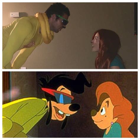 Goofy movie costumes, powerline and Roxanne