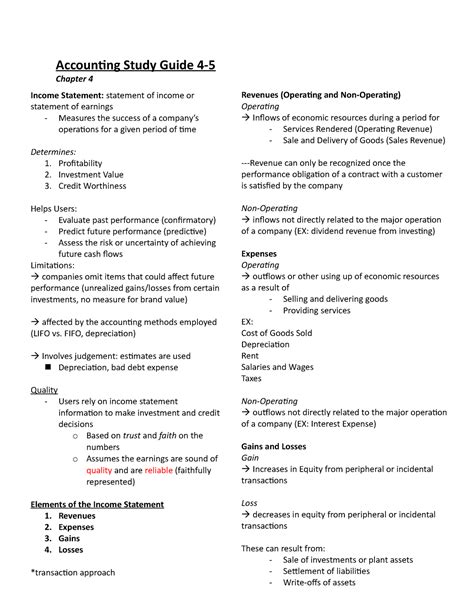Accounting Study Guide 的图像结果