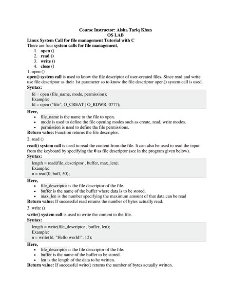 Image result for File Management System Calls