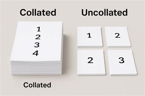 Critical Differences Explained: Collated vs Uncollated Printing