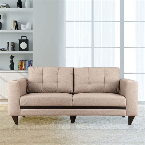 Garcia Fabric Sofa In Light Brown Color – HomeTown