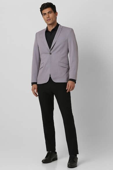 Buy Men Grey Textured Super Slim Fit Party Blazer Online - 39824614 ...