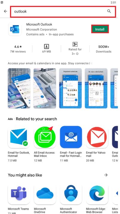 Android Mail 的图像结果