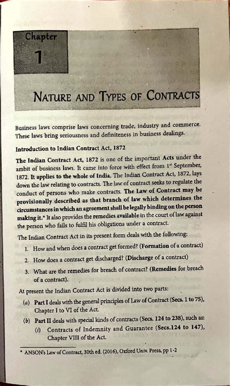 Business Law: Chapter 1 - Nature and Types of Contracts (BLAW101) - Studocu