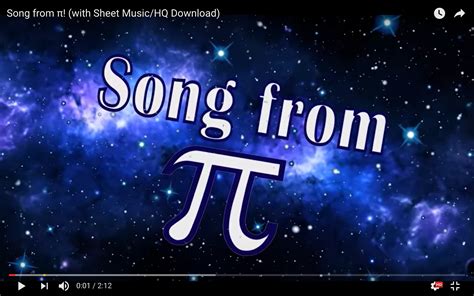 Asapscience The Pi Song 100 Digits Of π