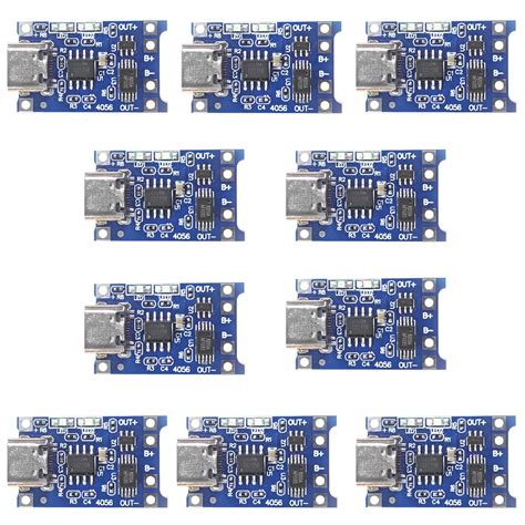 UNIVERSAL HUB TP4056 C-Type 10PCS Lithium Battery Charging Converter ...
