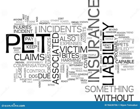 What is Pet Liability Insurance Word Cloud Stock Illustration ...