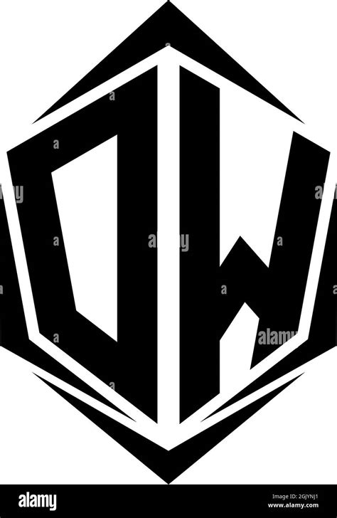 Initial dw logo hi-res stock photography and images - Alamy