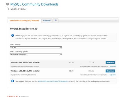 Installing MySQL Server Images 的图像结果