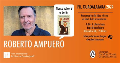 Presentación: "Nunca volveré a Berlín" de Roberto Ampuero | FIL ...