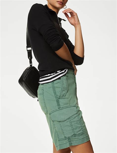 Buy Lyocell™ Rich Cargo Tea Dyed Shorts at Marks & Spencer